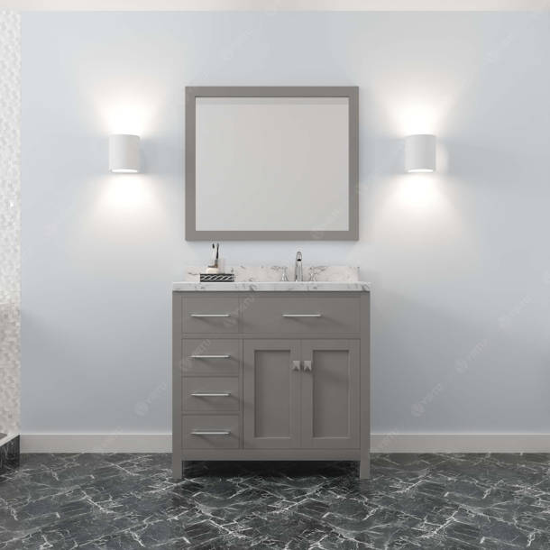 Winston Porter Slagelse 36" Bathroom Vanity Base Only & Reviews Wayfair